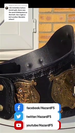 Undisputed WWF Championship Belt #shorts #wwe #wrestlemania #Collection WWE Replica Belt Review