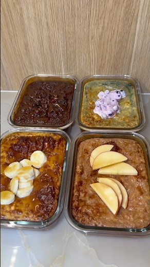 High-Protein Baked Oats 4 Ways 🥣 60g Protein Breakfast