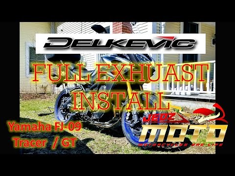 Installing a Delkevic Exhaust on a Yamaha FJ-09 / Tracer 900 GT
