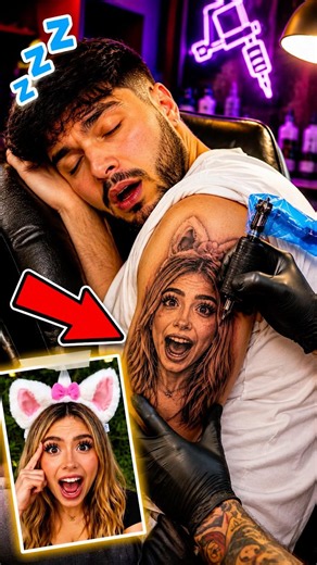 HE TATTOOED ME WHILE I WAS SLEEPING 😱🤯