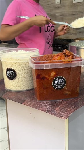 The most talked about food factory in Abuja Always busy Which is it that you want? Our basmati Jollof Rice is the talk of the town Well seasoned and cooked to perfection. So When you need a brand to make the best local meal here in Abuja, call UNIQUE PLATE. Or You have a feast and you want to make sure they eat good? Just give us 2-3 hours ,we would make it happen!! Please send a dm 09018034800 to order yours #foryou #fyp #viral #uniqueplate #abujafoodvendor
