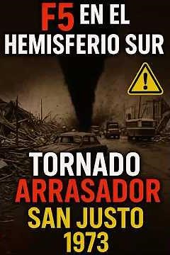 El F5 más brutal del hemisferio sur: Tornado en San Justo (1973) #Tornado #SantaFe #F5 #Tormentas