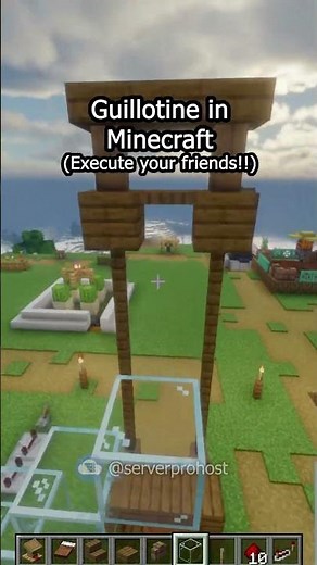 How to build a Guillotine in Minecraft #short #shorts