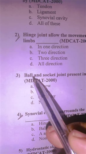 Essential MCQs for MDCAT Preparation