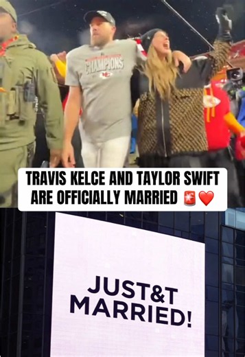 Congrats to Travis and Taylor 🫶 (via @NFL) #nfl #traviskelce #taylorswift #married #nflfootball