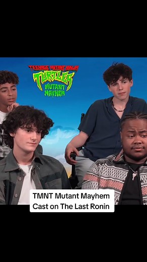 The Teenage Mutant Ninja Turtles Mutant Mayhem Cast on The Last Ronin. The interview was conducted before the Sag-Aftra strike. #mutantmayhem #tmnt #tmntmovie #thelastronin #shamonbrownjr #nicolascantu #micahabbey #bradynoon
