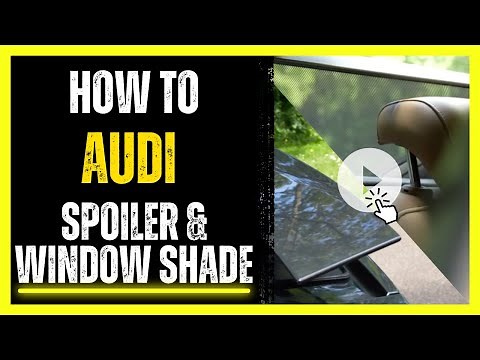 How to operate the Audi Spoiler & Rear Window Power Sunshade | VAG Car Tutorials
