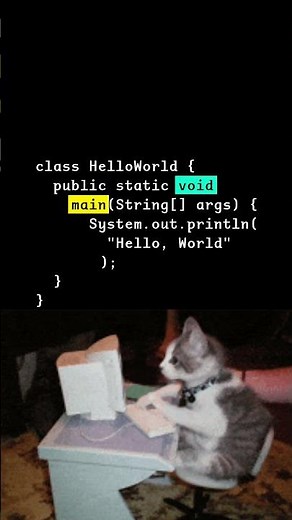 Singing Hello, World in Java Code (with a Cool Cat)