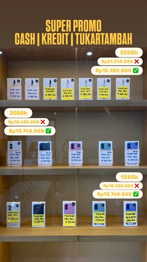 IPHONE STORE PANGKALANBUN on Instagram: "Menuju pergantian Tahun yukk Upgrade iPhone kamu mumpung iLogic lagi adain Flash Sale besar - besaran New iBox Garansi Resmi iPhone Air 256GB Hanya Rp.16.999.000,- iPhone 16 128GB Rp. 13.748.000 Warna Lengkap ada 5 Warna iPhone 16 256GB Rp.15.749.000 Warna Lengkap ada 5 Warna Kredit cicilan tanpa bunga benar” 0% Bunga + Free Cicilan 2 Bulan Syarat hanya KTP Indonesia mau daerah mana aja bisa bangett usia minimal 19 Tahun"