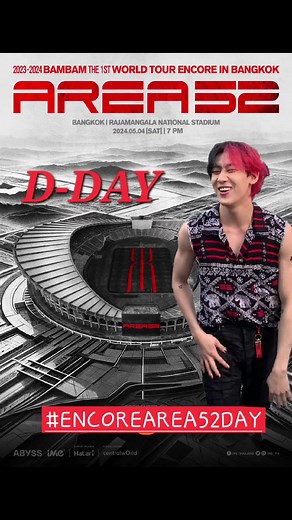 D-DAY ❤️🖤💚 Let's go to ENCORE AREA52🛸 #แบมแบมอินราชมัง #ENCOREAREA52DAY #BamBam #Area52
