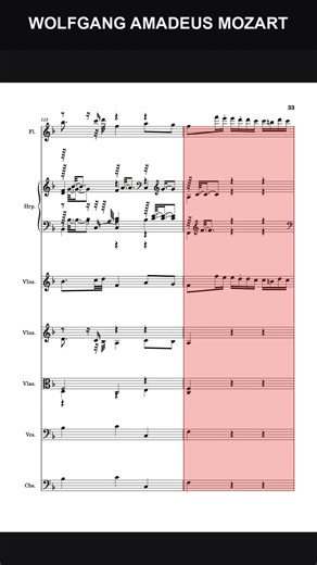 Wolfgang Amadeus Mozart – Flute Harp Concerto: the climax – part 3 #shorts