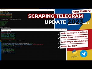 Cara Cepat Scraping/Culik Member Group Telegram Tanpa Api ID Terbaru 2023