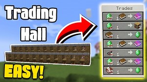 Minecraft 1.21 Trading Hall Tutorial for Java and Bedrock