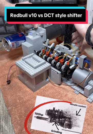 Lego Redbull V10 with DCT Style Shifter