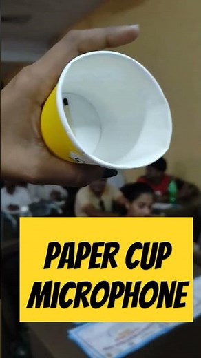 Paper Cup Microphone