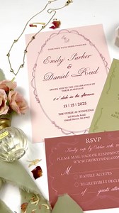Cabernet Garden Wedding Invitation Suite - Romantic, Floral Illustrated Design (canva Template, Digital Download) - Etsy