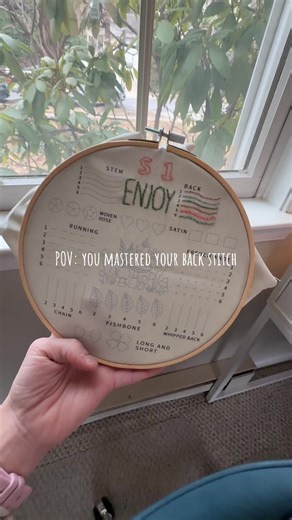 Threading the needle still gets me every time though tbh #embroidery #newhobbies #needlework #needlepoint #sewing