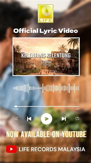 Aziz Ahmad – Kelentung Kelentang | Official Lyric Video is now available on YouTube!