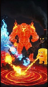 “Fire Candy Crew Loop – 3D Monsters Breathing Flames 🔥🍬”