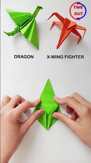 star wars x-wing fighter origami tutorial #origamidiy #papercraft