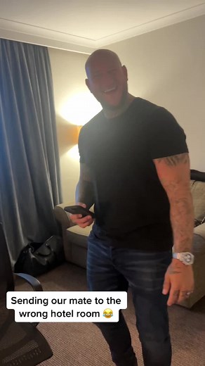 Sent our mate to the wrong hotel room 😂😂 #prank #pranks #hotel #fyp #uk #viral #funny #hotelroom