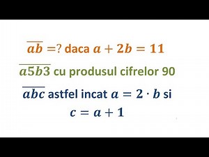 Numere naturale scrise in baza 10 - 3 Exercitii rezolvate (Matematica, Clasa a 5-a)