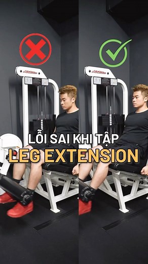 Lỗi sai người mới tập mắc phải khi tập leg extension #fitness #beginnerworkout #legworkout #legextension | Vinny Tran