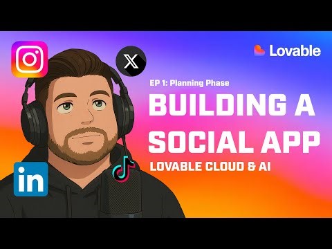PART 1 - Building a Social App with Lovable Cloud + AI (EP 1: Planned with BlueMintAI)
