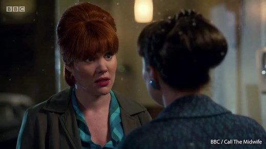 Patsy and Delia share kiss in the season finale of Call The Midwife