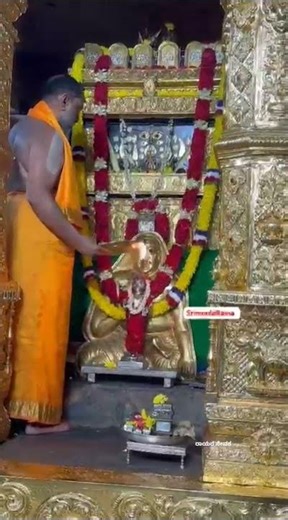 *ಇಂದಿನ ರಾಯರ ಮಂಗಳಾರತಿ...❤️🙏🏻🙏* #mantralaya #raghavendraswamy #srsmutt
