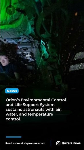 Inside Orion: NASA’s Life Support System for Deep Space Survival