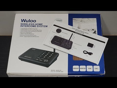 Wuloo WL666 Intercom 4 Pack - Unboxing, Setup, Install, and Review in 4K