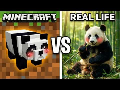 CUTEST Minecraft Mobs vs Real Life!