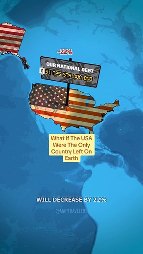 What If The USA Were The Only Country Left On Earth