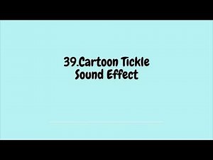 Cartoon Tickle Sound Effect