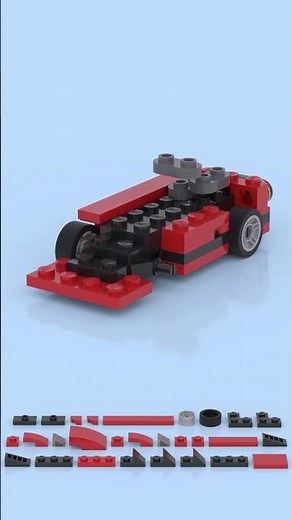 LEGO Mini Ferrari F40 🏎️🔥 Tiny Supercar, MAX Speed! 🚀🏆 #lego