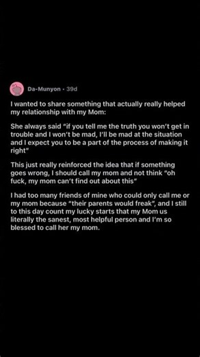 truth builds trust with mom | Subscribe for more #motivation 😊👍