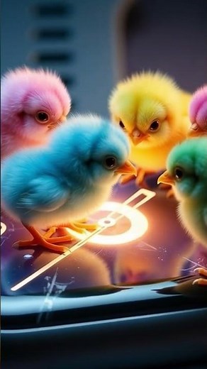 Tick-Tock! ⏱️ Tiny Chicks Explore a GIANT Smartwatch! #ASMR #Shorts