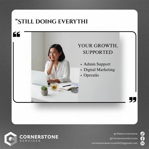 POV: You’re still doing everything yourself in 2026? Let’s fix that. ✨ From admin support to digital marketing, we’ve got your back. Check out our services and let’s get you some of your time back. #DelegateToElevate #WorkSmarterNotHarder #BusinessSupport #FounderMindset #Efficiency