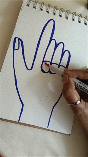 Super easy Hand 💅💅 drawing tutorial #shorts #art #drawing ‪@lifestyleart223‬