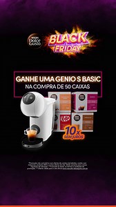 Oferta imperdível, a cada 50 caixas de cápsulas, você leva uma Genio S Basic grátis! Encha o carrinho e garanta a sua! | NESCAFÉ Dolce Gusto Brasil