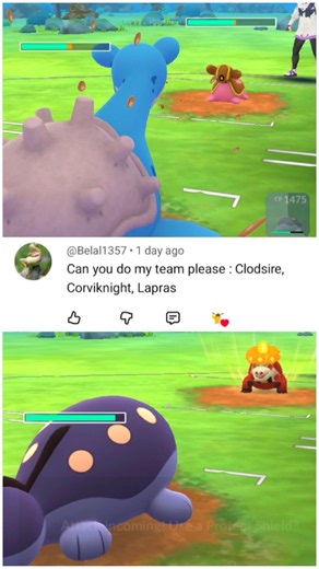 Shiny ✨️ Clodsire 😈 Lapras ❄️ Corviknight 🪽 #pokemongo #pokemon #gbl