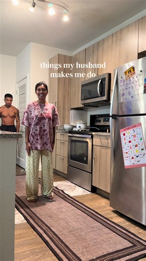 He just challenges his athletic self and see what he can do 😂😂 @мαѕση мυσηg ✝️🇰🇭 #husbandwife #married #husbandsoftiktok #marriedlife #funny