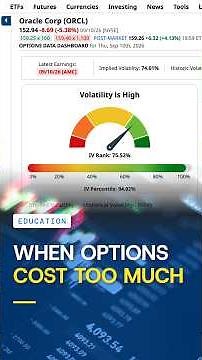 Are Options Expensive or Cheap? Check This Ratio First 📊 #Options #Volatility