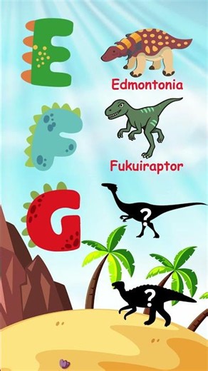Learn Dinosaur ABC | E to H Dinosaur Names for Kids
