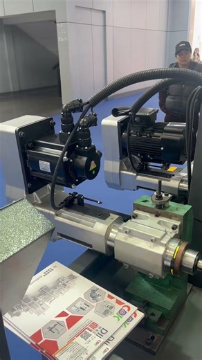 A complete customized special designed drilling tapping machine for gas valve