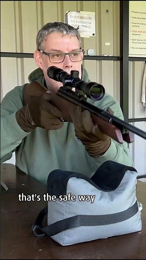 Holding a break barrel airgun correctly