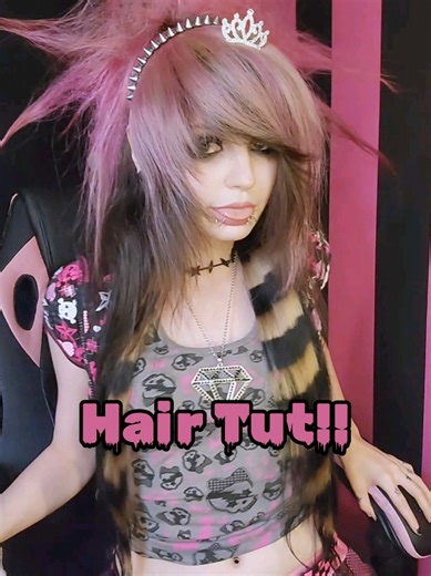 My spikey scene hair tutorial!! :3 #hairtut #hairtutorial #grwm #scenehair #fyp
