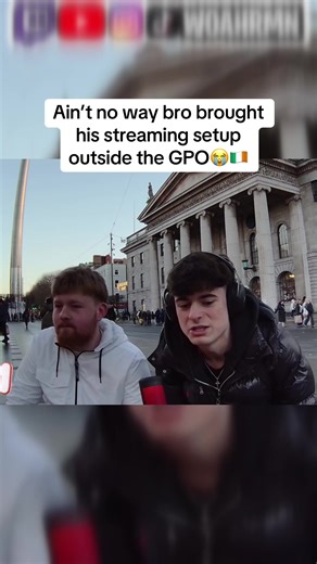 Stream on O’Connell street is crazy😭 @Sam (twitch:woahrmn) #oconnellstreet #dublin #ireland #woahrmn #woahrmnclips