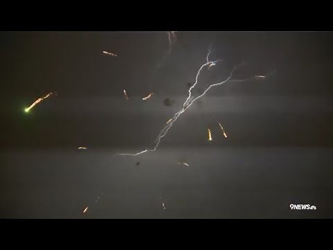 Fireworks and lightning combine for a special 4th of July light show